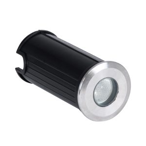 UNDERGROUND-GENA 90199 Χωνευτό Φωτιστικό Σποτ Δαπέδου LED 1W 80lm 5° DC 24V Αδιάβροχο IP68 Φ3 x Υ6cm Μπλε – Ανοξείδωτο Ατσάλι – 3 Years Warranty