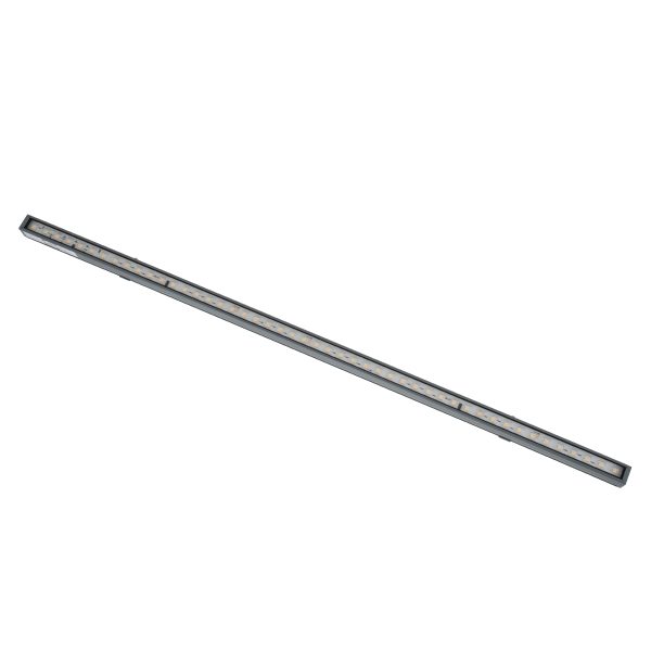 DIGI-BAR 90209 Ψηφιακή Μπάρα Φωτισμού Wall Washer Digital Pixel Facade Tuber Bar LED 12W 840lm 90° DC 24V Αδιάβροχο IP65 L100 x W3.2 x H3cm Θερμό Λευκό 2700K DMX512 - Ασημί με Διάφανο Κάλυμμα - 3 Years Warranty - Image 2