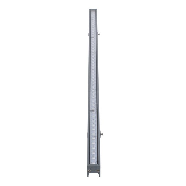 DIGI-BAR 90210 Ψηφιακή Μπάρα Φωτισμού Wall Washer Digital Pixel Facade Tuber Bar LED 12W 720lm 90° DC 24V Αδιάβροχο IP65 L100 x W3.2 x H3cm RGB DMX512 - Ασημί με Διάφανο Κάλυμμα - 3 Years Warranty - Image 3