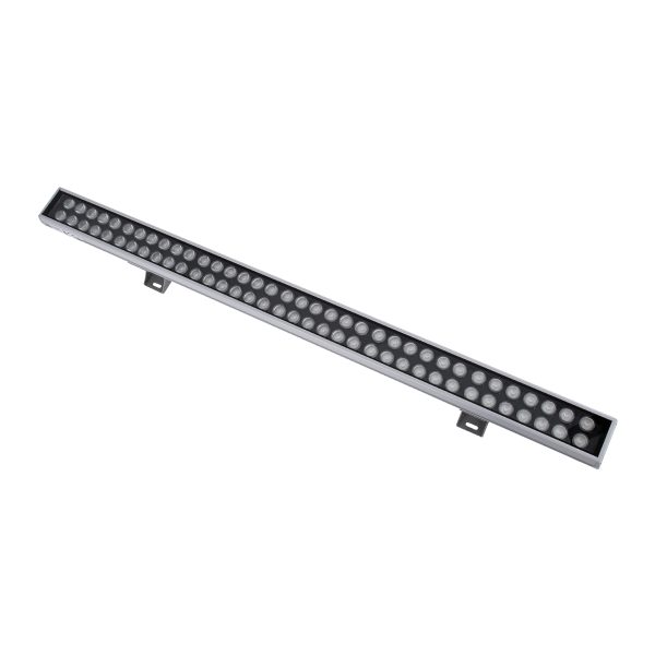 WASHER-GAIA 90216 Μπάρα Φωτισμού Wall Washer LED 144W 12240lm 10° DC 24V Αδιάβροχο IP67 Πολύχρωμο RGBW DMX512 Dimmable - Ασημί - Μ100 x Π7.3 x Υ4.3cm - 3 Χρόνια Εγγύηση - Image 2