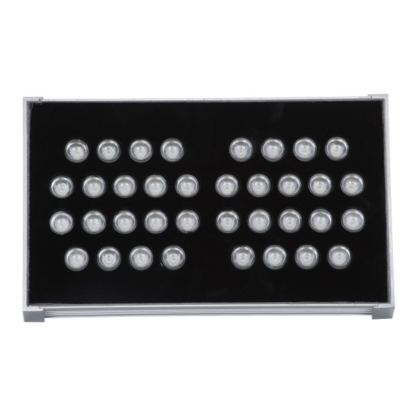 FLOOD-TENA 90222 Προβολέας Wall Washer για Φωτισμό Κτιρίων LED 72W 6120lm 10° DC 24V Αδιάβροχο IP65 L29.8 x W15.5 x H18cm RGBW DMX512 - Ασημί - 3 Years Warranty - Image 3