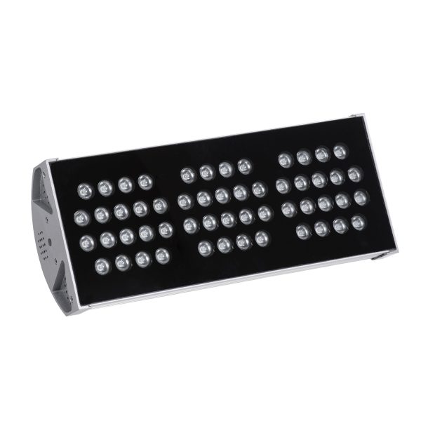 FLOOD-TENA 90224 Προβολέας Wall Washer για Φωτισμό Κτιρίων LED 108W 9180lm 10° DC 24V Αδιάβροχο IP65 Μ43.5 x Π15.5 x Υ18cm RGBW DMX512 - Ασημί - 3 Years Warranty - Image 2