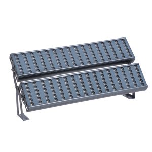 FLOOD-TENA 90225 Προβολέας Wall Washer για Φωτισμό Κτιρίων LED 192W 17280lm 10° DC 24V Αδιάβροχο IP65 L68.5 x W33 x H24cm Θερμό Λευκό 2700K – Ασημί – 3 Years Warranty