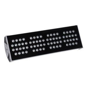FLOOD-TENA 90226 Προβολέας Wall Washer για Φωτισμό Κτιρίων LED 144W 12240lm 10° DC 24V Αδιάβροχο IP65 L57 x W18 x H19.5cm RGBW DMX512 – Ασημί – 3 Years Warranty