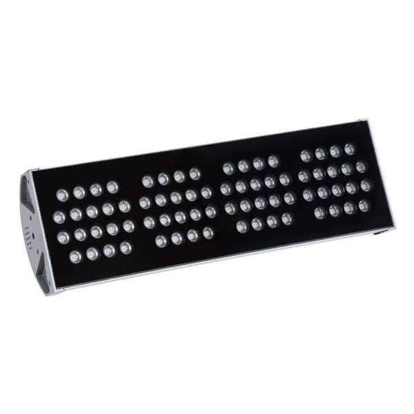 FLOOD-TENA 90226 Προβολέας Wall Washer για Φωτισμό Κτιρίων LED 144W 12240lm 10° DC 24V Αδιάβροχο IP65 L57 x W18 x H19.5cm RGBW DMX512 - Ασημί - 3 Years Warranty - Image 2