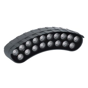 TREELIGHT-KINA 90231 Κυρτή Μπάρα Φωτισμού Wall Washer με Αντιθαμβωτική Γρίλια Ειδική για Φυτά – Δέντρα LED 18W 1530lm 15° DC 24V Αδιάβροχο IP65 L24.5 x W7 x H8cm Αρχιτεκτονικό Πορτοκαλί 2200K – Γκρι Ανθρακί – 3 Years Warranty