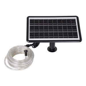 90256 Αυτόνομο Ηλιακό Σετ Φωτοσωλήνα 10m LED 11W 770lm με Ενσωματωμένη Μπαταρία 10000mAh – Φωτοβολταϊκό Πάνελ & Αισθητήρα Ημέρας-Νύχτας Αδιάβροχο IP65 – Θερμό Λευκό 3000K