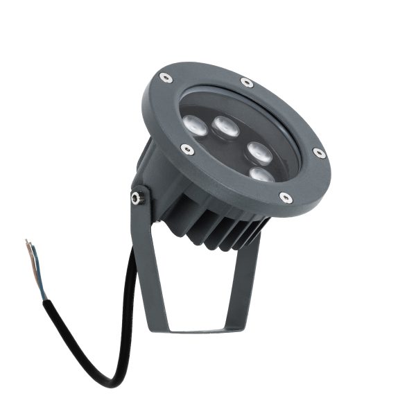 TREELIGHT-TZINA 90355 Σποτ Φωτισμού Ειδικό για Φυτά - Δέντρα με Βάση Κήπου / Καρφωτό LED 6W 570lm 10° DC 24V Αδιάβροχο IP65 L14 x W12.5 x H12.5cm Φυσικό Λευκό 4500K - Γκρι Ανθρακί - 3 Years Warranty - Image 3