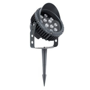 TREELIGHT-VINA 90362 Σποτ Φωτισμού με Αντιθαμβωτική Γρίλια για Φυτά – Δέντρα με Βάση Κήπου / Καρφωτό LED 24W 2040lm 10° DC 24V Αδιάβροχο IP65 RGBW DMX512 Dimmable – Γκρι Ανθρακί – Μ21.5 x Π18.3 x Υ14cm – 3 Χρόνια Εγγύηση