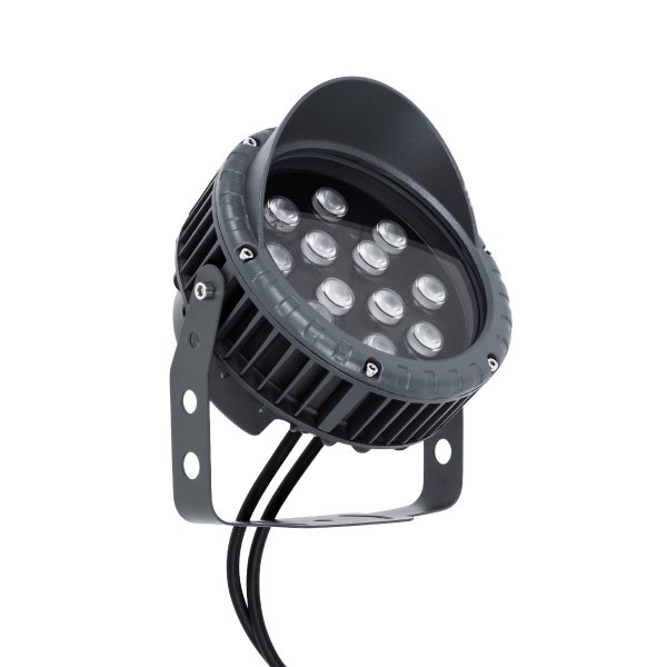TREELIGHT-VINA 90362 Σποτ Φωτισμού με Αντιθαμβωτική Γρίλια για Φυτά - Δέντρα με Βάση Κήπου / Καρφωτό LED 24W 2040lm 10° DC 24V Αδιάβροχο IP65 RGBW DMX512 Dimmable - Γκρι Ανθρακί - Μ21.5 x Π18.3 x Υ14cm - 3 Χρόνια Εγγύηση - Image 3