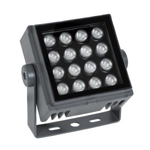 FLOOD-TINY 90370 Προβολέας Σποτ Wall Washer LED 27W 2295lm 3° DC 24V Αδιάβροχο IP65 RGBW DMX512 Dimmable – Γκρι Ανθρακί – Μ13.8 x Π16.4 x Υ7cm – 3 Χρόνια Εγγύηση