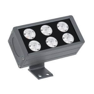 FLOOD-DANY 90376 Προβολέας Σποτ Wall Washer LED 24W 2280lm 5° DC 24V Αδιάβροχο IP65 Φυσικό Λευκό 4500K Dimmable – Γκρι Ανθρακί – Μ16 x Π9.5 x Υ7.5cm – 3 Χρόνια Εγγύηση