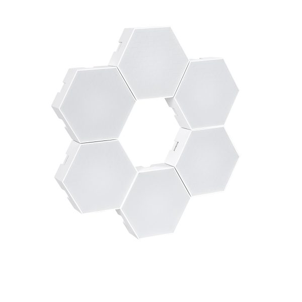 DIGIOCTA 90448 Σετ 6 Ψηφιακων LED RGB Φωτιστικών Κυψελών με Ψηφιακό Controller με WiFi Smart APP & Ασύρματο Χειριστήριο RF 2.4Ghz - LED SMD 5050 9W/Σετ 84PIXEL/Σετ 720lm/Σετ 120° DC 5V με USB 2.0 IP20 Πολύχρωμο RGB - Dimmable - Μ10.5 x Π10.5 x Υ3cm Αν - Image 2