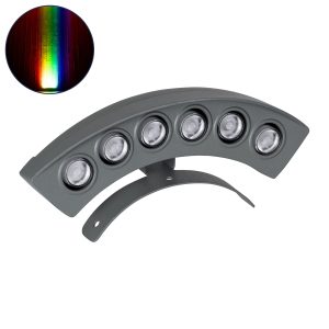 TREELIGHT-PLANTE 90459 Κυρτή Μπάρα Φωτισμού Wall Washer Ειδική για Φυτά – Δέντρα LED 6W 630lm 15° DC 24V Αδιάβροχο IP67 Μ18 x Π3.7 x Υ7.5cm RGBW DMX512 – Γκρι Ανθρακί – 3 Years Warranty