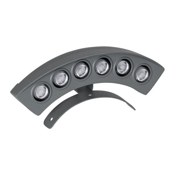 TREELIGHT-PLANTE 90459 Κυρτή Μπάρα Φωτισμού Wall Washer Ειδική για Φυτά - Δέντρα LED 6W 630lm 15° DC 24V Αδιάβροχο IP67 Μ18 x Π3.7 x Υ7.5cm RGBW DMX512 - Γκρι Ανθρακί - 3 Years Warranty - Image 2