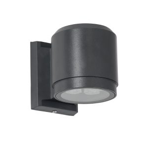 WALLLIGHT-SONA 90481 Φωτιστικό Τοίχου – Απλίκα LED 12W 1080lm 5° DC 24V Αδιάβροχο IP67 Μ9.5 x Π13 x Υ11cm Θερμό Λευκό 2700K – Γκρι Ανθρακί – 3 Years Warranty