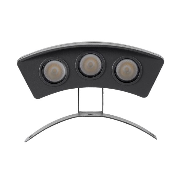 TREELIGHT-PLANTE 90516 Κυρτή Μπάρα Φωτισμού Wall Washer για Φυτά - Δέντρα LED 3W 285lm 15° DC 24V Αδιάβροχο IP67 Φυσικό Λευκό 4500K Dimmable - Γκρι Ανθρακί - Μ11 x Π3 x Υ8.2cm - 3 Χρόνια Εγγύηση - Image 3