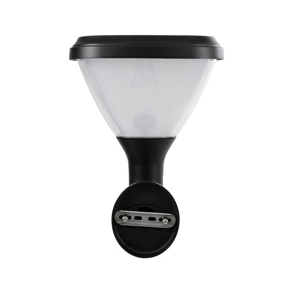 NATURE 90526 Φωτιστικό Κολωνάκι Κήπου LED 10W 330lm 120° με Ενσωματωμένο Φωτοβολταϊκό Panel 6V 2W & Επαναφορτιζόμενη Μπαταρία Li-ion 3.2V 1800mAh με Αισθητήρα Ημέρας-Νύχτας Αδιάβροχο IP65 Ψυχρό Λευκό 6000K - Γκρι Ανθρακί - Μ26 x Π29 x Υ36cm - 2 Χρόνια - Image 4
