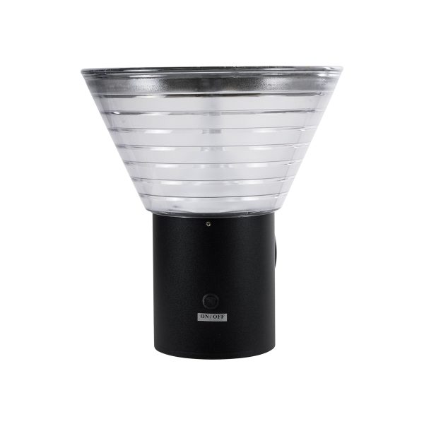 VEGGIE 90530 Φωτιστικό Κολωνάκι Κήπου LED 10W 330lm 120° με Ενσωματωμένο Φωτοβολταϊκό Panel 6V 2W & Επαναφορτιζόμενη Μπαταρία Li-ion 3.2V 1800mAh με Αισθητήρα Ημέρας-Νύχτας Αδιάβροχο IP65 Ψυχρό Λευκό 6000K - Γκρι Ανθρακί - Μ23 x Π30 x Υ25cm - 2 Χρόνια - Image 3