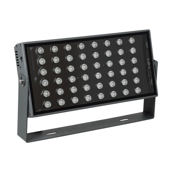 FLOOD-ZANA 90559 Προβολέας Σποτ Wall Washer LED 100W 8500lm 30° DC 24V Αδιάβροχο IP65 RGBW DMX512 Dimmable - Γκρι Ανθρακί - Μ45.5 x Π28 x Υ10cm - 3 Χρόνια Εγγύηση - Image 2