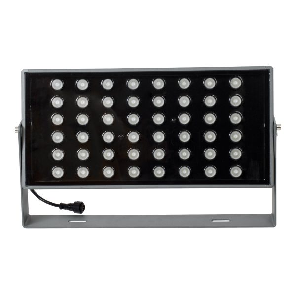 FLOOD-ZANA 90559 Προβολέας Σποτ Wall Washer LED 100W 8500lm 30° DC 24V Αδιάβροχο IP65 RGBW DMX512 Dimmable - Γκρι Ανθρακί - Μ45.5 x Π28 x Υ10cm - 3 Χρόνια Εγγύηση - Image 3