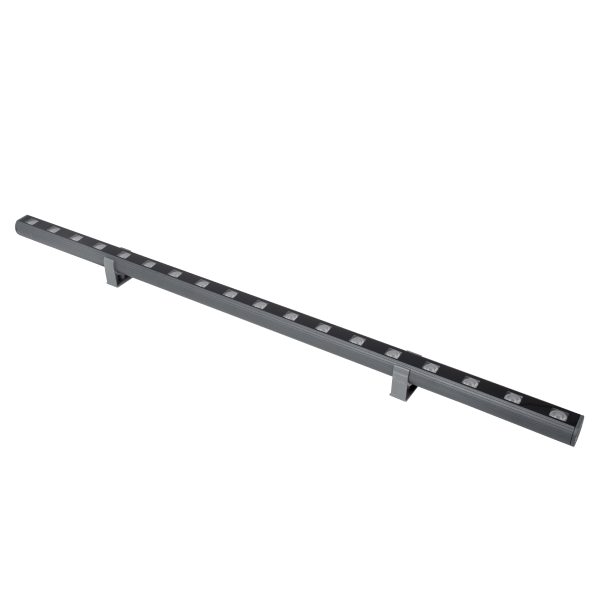 WASHER-PANDA 90581 Μπάρα Φωτισμού Wall Washer LED 18W 1530lm 15° DC 24V Αδιάβροχο IP67 RGBW DMX512 Dimmable - Γκρι Ανθρακί - Μ100 x Π4 x Υ3.5cm - 3 Χρόνια Εγγύηση - Image 2