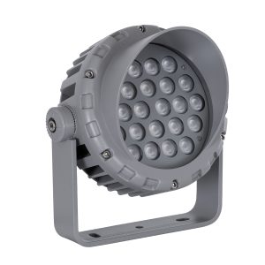 FLOOD-MENA 90336 Προβολέας Σποτ Wall Washer με Αντιθαμβωτική Γρίλια LED 24W 2040lm 30° AC 220-240V Αδιάβροχο IP67 Πορτοκαλί 2200K – Γκρι Ανθρακί – Μ19.5 x Π16 x Υ21cm – 3 Χρόνια Εγγύηση