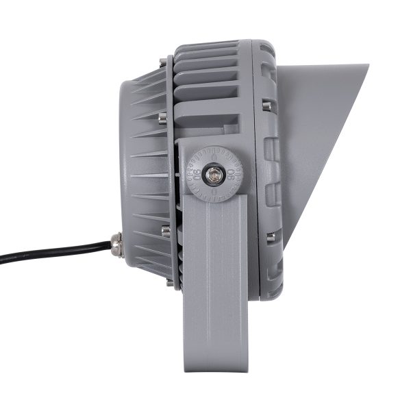 FLOOD-MENA 90336 Προβολέας Σποτ Wall Washer με Αντιθαμβωτική Γρίλια LED 24W 2040lm 30° AC 220-240V Αδιάβροχο IP67 Πορτοκαλί 2200K - Γκρι Ανθρακί - Μ19.5 x Π16 x Υ21cm - 3 Χρόνια Εγγύηση - Image 3