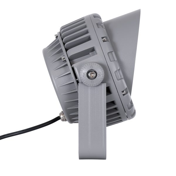 FLOOD-MENA 90336 Προβολέας Σποτ Wall Washer με Αντιθαμβωτική Γρίλια LED 24W 2040lm 30° AC 220-240V Αδιάβροχο IP67 Πορτοκαλί 2200K - Γκρι Ανθρακί - Μ19.5 x Π16 x Υ21cm - 3 Χρόνια Εγγύηση - Image 4