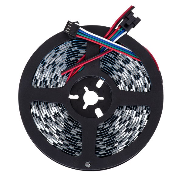 DIGIPRO 90604 Ψηφιακή Pixel Addressable Ταινία LED 14.4W/m 1152lm/m 120° DC 12V IP20 60 x SMD 5050 Chip/m 60 x Pixel/m Πολύχρωμο RGB Dimmable SPI/TTL Protocol IC TM1812 - Μ5000 x Π10 x Υ2mm - Ρολό 5 Μέτρων - 5 Χρόνια Εγγύηση - Image 2