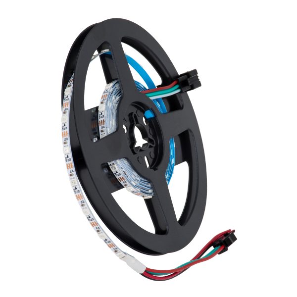 DIGIPRO 90605 Ψηφιακή Pixel Addressable Ταινία LED 14.4W/m 1152lm/m 120° DC 5V IP20 60 x SMD 3535 Chip/m 20 x Pixel/m Πολύχρωμο RGB Dimmable SPI/TTL Protocol IC WS2812/SK6812 - Μ2000 x Π4 x Υ1mm - Ρολό 2 Μέτρων - 5 Χρόνια Εγγύηση