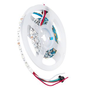 DIGIPRO 90606 Ψηφιακή Pixel Addressable Ταινία LED 14.4W/m 1152lm/m 120° DC 5V IP20 60 x SMD 5050 Chip/m 20 x Pixel/m Πολύχρωμο RGB Dimmable SPI/TTL Protocol IC WS2812/SK6812 – Μ2000 x Π6 x Υ2mm – Ρολό 2 Μέτρων – 5 Χρόνια Εγγύηση