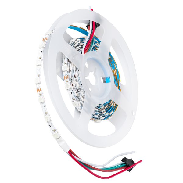 DIGIPRO 90606 Ψηφιακή Pixel Addressable Ταινία LED 14.4W/m 1152lm/m 120° DC 5V IP20 60 x SMD 5050 Chip/m 20 x Pixel/m Πολύχρωμο RGB Dimmable SPI/TTL Protocol IC WS2812/SK6812 - Μ2000 x Π6 x Υ2mm - Ρολό 2 Μέτρων - 5 Χρόνια Εγγύηση