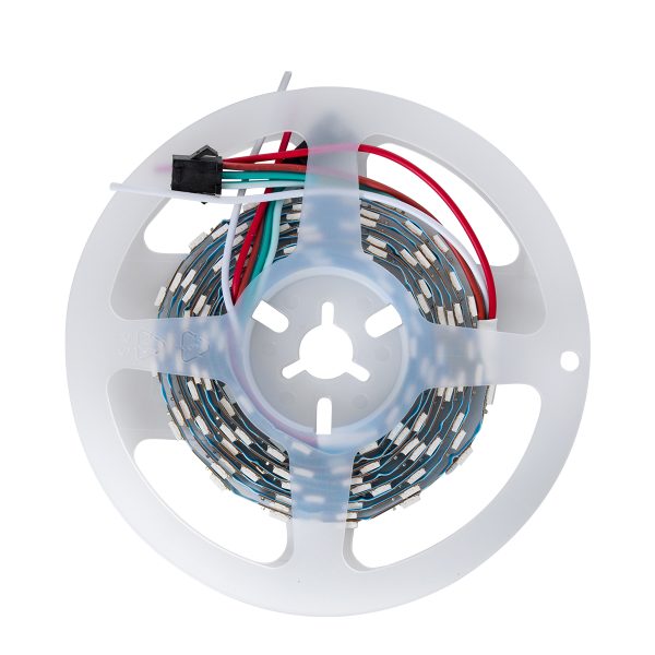 DIGIPRO 90606 Ψηφιακή Pixel Addressable Ταινία LED 14.4W/m 1152lm/m 120° DC 5V IP20 60 x SMD 5050 Chip/m 20 x Pixel/m Πολύχρωμο RGB Dimmable SPI/TTL Protocol IC WS2812/SK6812 - Μ2000 x Π6 x Υ2mm - Ρολό 2 Μέτρων - 5 Χρόνια Εγγύηση - Image 4