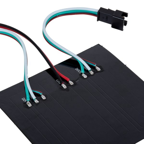 90607 Digital Pixel Addressable Plate - Ψηφιακή Πλακέτα LED SMD 5050 15.3W/m 64LED/unit 64PIXEL/unit SPI/TTL Protocol IC WS2812/SK6812 1224lm/unit 120° DC 5V IP20 RGB - Μαύρο Σώμα - Μ80 x Π80 x Υ2mm - 5 Χρόνια Εγγύηση - Image 4