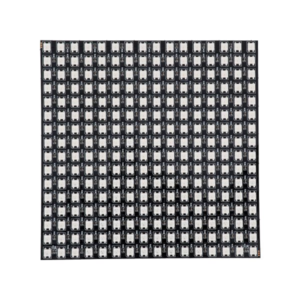 90608 Digital Pixel Addressable Plate - Ψηφιακή Πλακέτα LED SMD 5050 61W/m 256LED/unit 256PIXEL/unit SPI/TTL Protocol IC WS2812/SK6812 4880lm/unit 120° DC 5V IP20 RGB - Μαύρο Σώμα - Μ160 x Π160 x Υ2mm - 5 Χρόνια Εγγύηση
