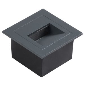 STEP-MINA 90627 Χωνευτό Αρχιτεκτονικό Φωτιστικό Διαδρόμου/Σκαλοπατιού LED 3W 330lm 30° DC 24V Αδιάβροχο IP65 Θερμό Λευκό 2700K Dimmable – Γκρι Ανθρακί – Μ8.3 x Π8.3 x Υ5cm / Μ6.6 x Π6.6cm – 3 Χρόνια Εγγύηση