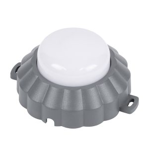 WALLLIGHT-MONA 90628 Φωτιστικό Τοίχου – Απλίκα Point Light LED 6W 660lm 360° DC 24V Αδιάβροχο IP65 Φ11 x Υ6.5cm Θερμό Λευκό 3000K – Γκρι Ανθρακί – 3 Years Warranty