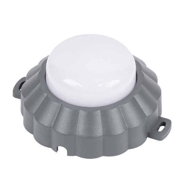 WALLLIGHT-MONA 90628 Φωτιστικό Τοίχου - Απλίκα Point Light LED 6W 660lm 360° DC 24V Αδιάβροχο IP65 Φ11 x Υ6.5cm Θερμό Λευκό 3000K - Γκρι Ανθρακί - 3 Years Warranty - Image 2