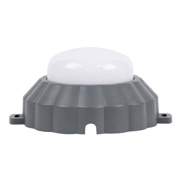 WALLLIGHT-MONA 90628 Φωτιστικό Τοίχου - Απλίκα Point Light LED 6W 660lm 360° DC 24V Αδιάβροχο IP65 Φ11 x Υ6.5cm Θερμό Λευκό 3000K - Γκρι Ανθρακί - 3 Years Warranty - Image 4