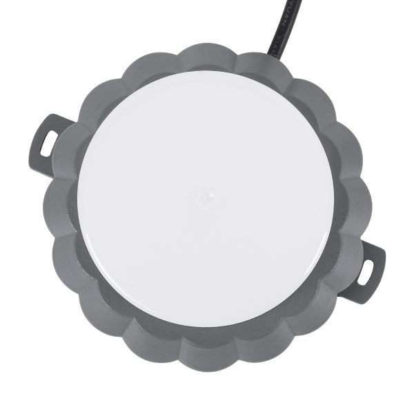 WALLLIGHT-MONA 90629 Φωτιστικό Τοίχου - Απλίκα Point Light LED 12W 1320lm 360° DC 24V Αδιάβροχο IP65 Φ13 x Υ12.5cm Θερμό Λευκό 3000K - Γκρι Ανθρακί - 3 Years Warranty - Image 3