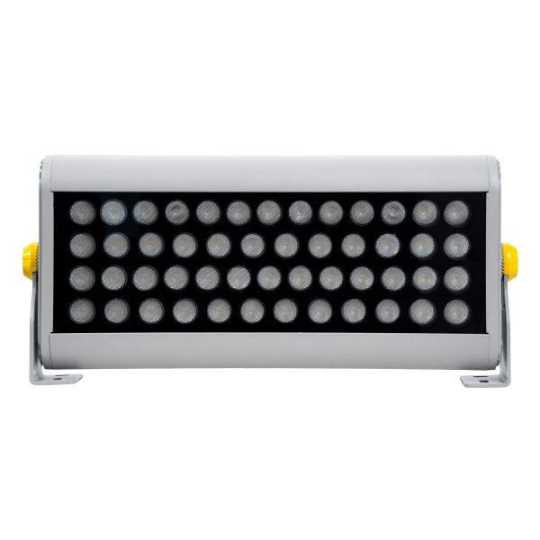 FLOOD-HENA 90640 Προβολέας Σποτ Wall Washer LED 48W 4320lm 30° AC 220-240V Αδιάβροχο IP65 Θερμό Λευκό 3000K - Ασημί - Μ39 x Π6 x Υ17cm - 3 Χρόνια Εγγύηση - Image 3