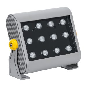 FLOOD-HENA 90641 Προβολέας Σποτ Wall Washer LED 24W 2400lm 30° DC 24V Αδιάβροχο IP65 RGB DMX512 Dimmable – Ασημί – Μ22.5 x Π6 x Υ16.5cm – 3 Χρόνια Εγγύηση