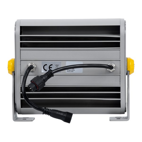 FLOOD-HENA 90641 Προβολέας Σποτ Wall Washer LED 24W 2400lm 30° DC 24V Αδιάβροχο IP65 RGB DMX512 Dimmable - Ασημί - Μ22.5 x Π6 x Υ16.5cm - 3 Χρόνια Εγγύηση - Image 5