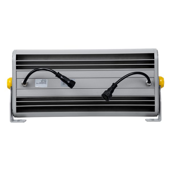 FLOOD-HENA 90643 Προβολέας Σποτ Wall Washer LED 48W 4800lm 30° DC 24V Αδιάβροχο IP65 RGB DMX512 Dimmable - Ασημί - Μ39 x Π6 x Υ17cm - 3 Χρόνια Εγγύηση - Image 5