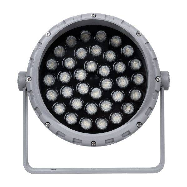 FLOOD-MENA 90645 Προβολέας Σποτ Wall Washer με Αντιθαμβωτική Γρίλια LED 36W 3240lm 30° AC 220-240V Αδιάβροχο IP65 Θερμό Λευκό 3000K - Ασημί - Μ23 x Π23 x Υ18cm - 3 Χρόνια Εγγύηση - Image 5