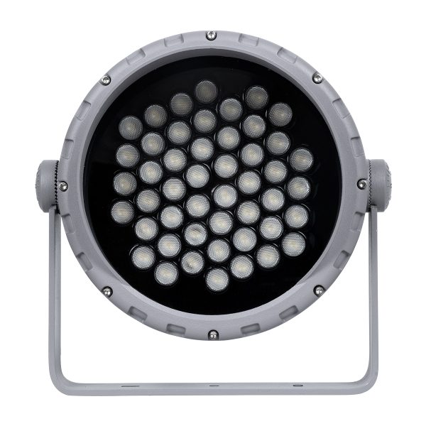 FLOOD-MENA 90646 Προβολέας Σποτ Wall Washer με Αντιθαμβωτική Γρίλια LED 48W 4320lm 30° AC 220-240V Αδιάβροχο IP65 Θερμό Λευκό 3000K - Ασημί - Μ25 x Π25 x Υ18cm - 3 Χρόνια Εγγύηση - Image 5
