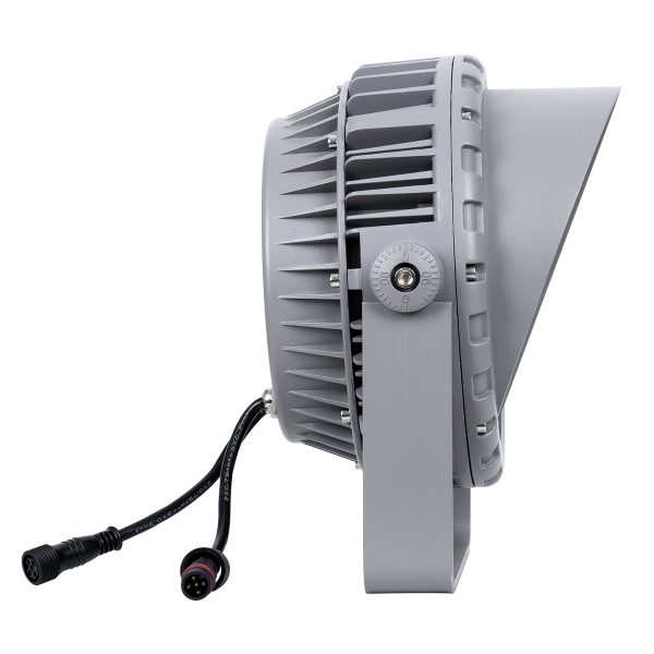 FLOOD-MENA 90647 Προβολέας Σποτ Wall Washer με Αντιθαμβωτική Γρίλια LED 24W 2040lm 30° DC 24V Αδιάβροχο IP65 RGBW DMX512 Dimmable - Ασημί - Μ23 x Π23 x Υ18cm - 3 Χρόνια Εγγύηση - Image 3