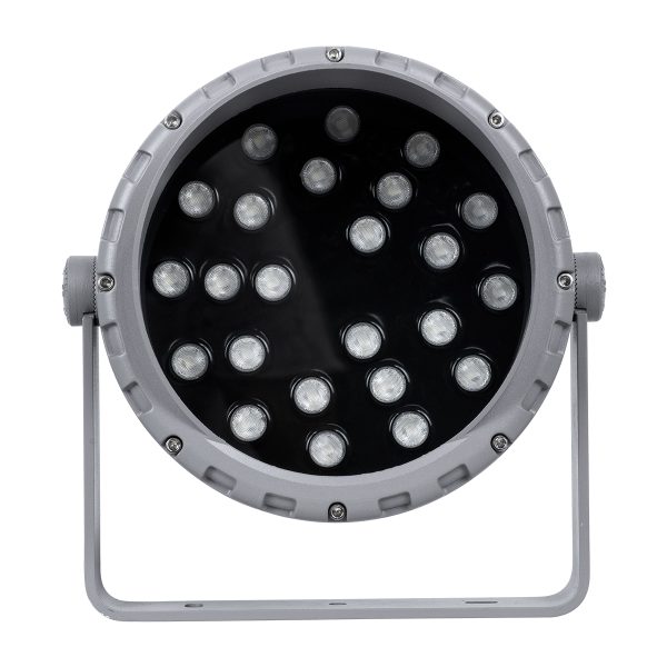 FLOOD-MENA 90647 Προβολέας Σποτ Wall Washer με Αντιθαμβωτική Γρίλια LED 24W 2040lm 30° DC 24V Αδιάβροχο IP65 RGBW DMX512 Dimmable - Ασημί - Μ23 x Π23 x Υ18cm - 3 Χρόνια Εγγύηση - Image 5