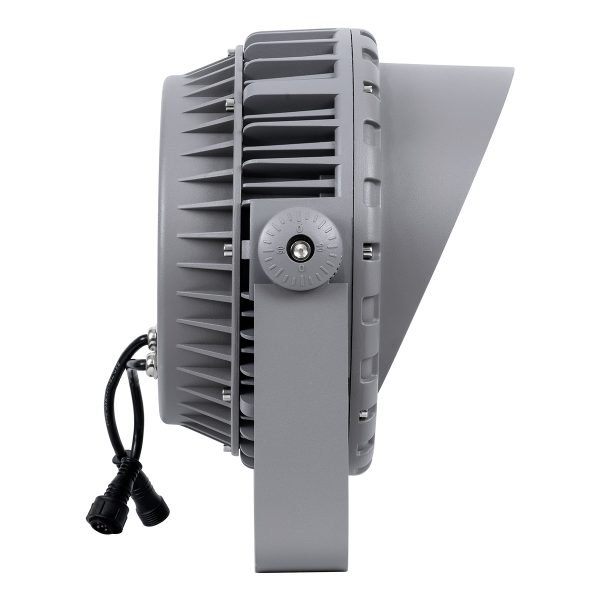 FLOOD-MENA 90649 Προβολέας Σποτ Wall Washer με Αντιθαμβωτική Γρίλια LED 48W 4080lm 30° DC 24V Αδιάβροχο IP65 RGBW DMX512 Dimmable - Ασημί - Μ25 x Π25 x Υ18cm - 3 Χρόνια Εγγύηση - Image 3